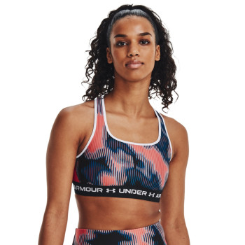 Women's Armour® Mid Crossback Printed Sports Bra 