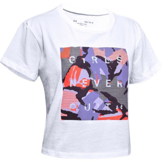 Girls' UA Rival Print Fill Short-Sleeve T-Shirt 
