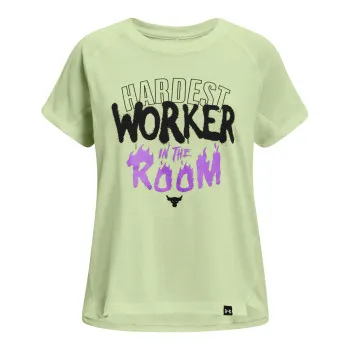 Girls' Project Rock Hardest Worker In The Room Short Sleeve 