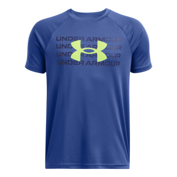 Boys' UA Tech™ Wordmark Logo Short Sleeve 