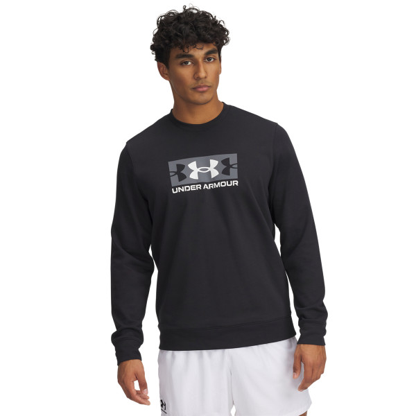 UA RIVAL TERRY LOGO CREW Q2