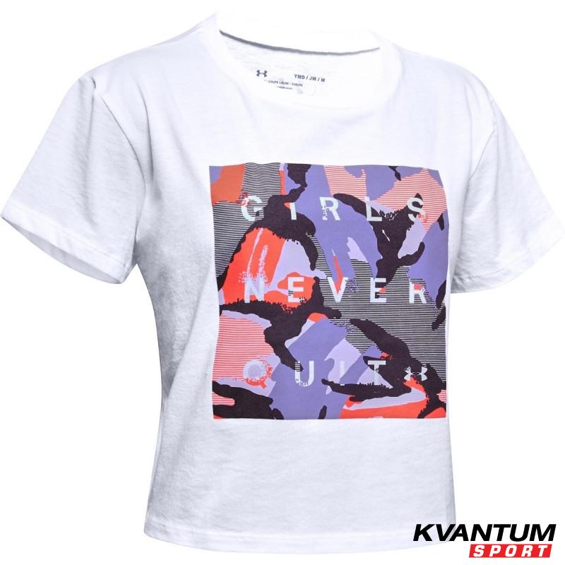 Girls' UA Rival Print Fill Short-Sleeve T-Shirt 