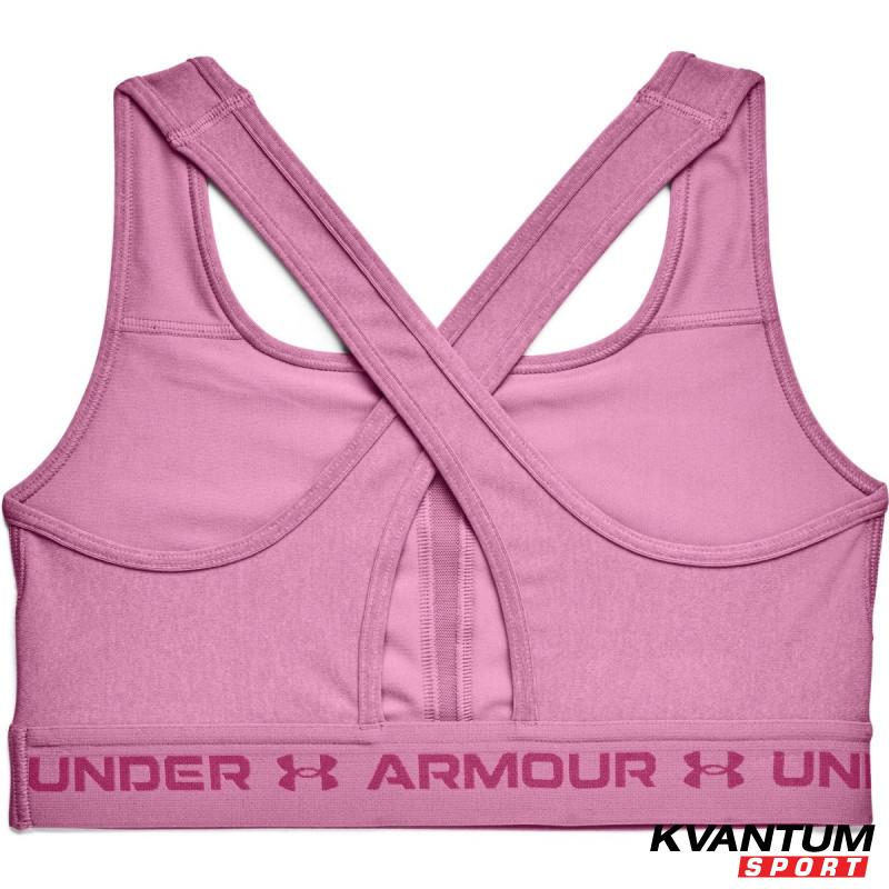 Women's Armour® Mid Crossback Heather Sports Bra 